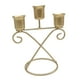 thumbnail image 3 of Candelabro De 3 Brazos, Soporte De Luz De Vela Simple De Hierro Para Fiesta, Dormitorio, Boda, Estilo F, 3 of 3