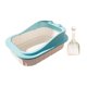 thumbnail image 3 of Bandeja De Arena Para Gatos Para Gatos De Interior, Bandeja De Arena Para Gatos Portátil Con Parte Superior Abierta, Azul, 3 of 5
