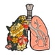 thumbnail image 1 of Pin Decorativo Del Esmalte De La Moda De Los Pernos De La Insignia De La Solapa Del Metal Para Los Médicos Camisa Bufanda Flores Pulmón, 1 of 5