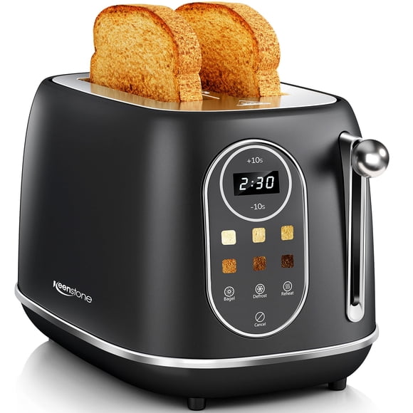 Tostadora Keenstone Smart Touch Screen 2 rebanadas de acero inoxidable