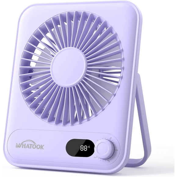 Ventilador de escritorio pequeño WHATOOK de 5000 mAh