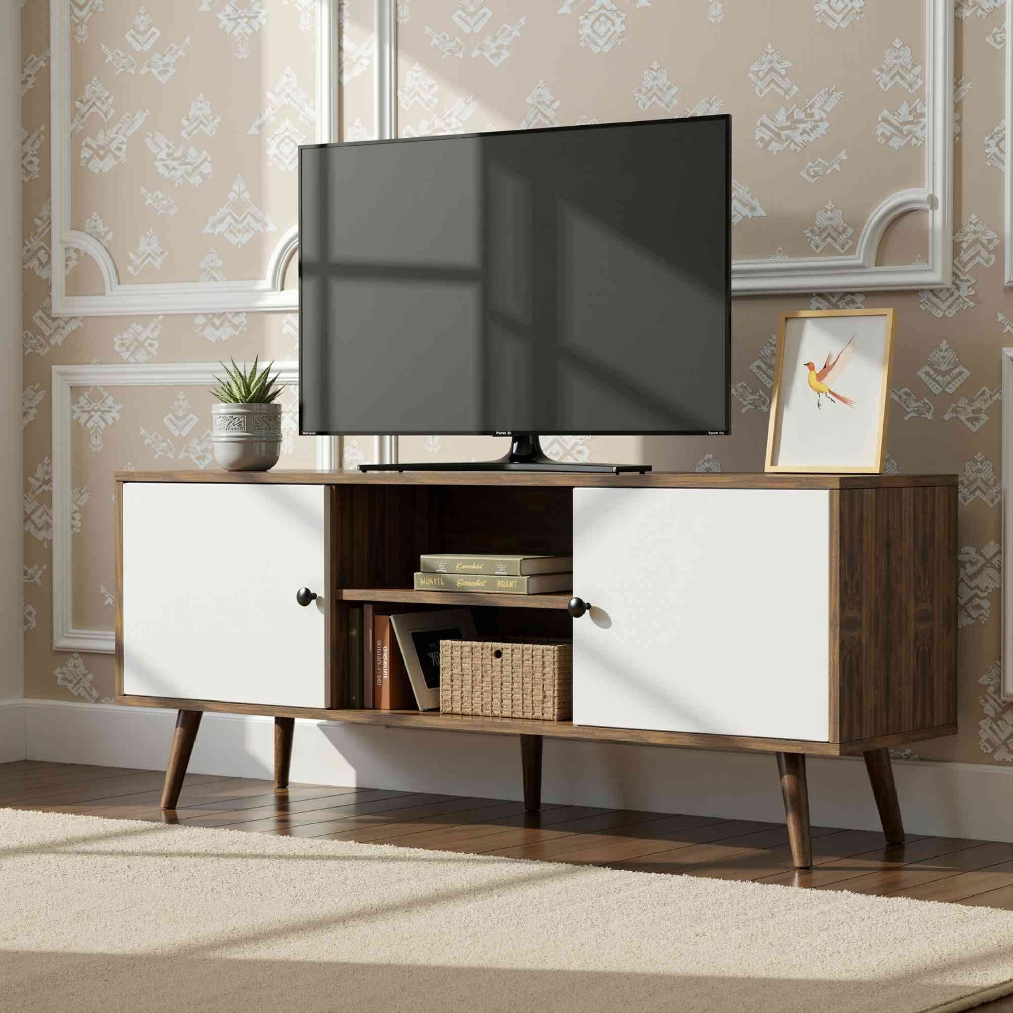 Rack TV 90x35x40 Cm Blanco | Lider