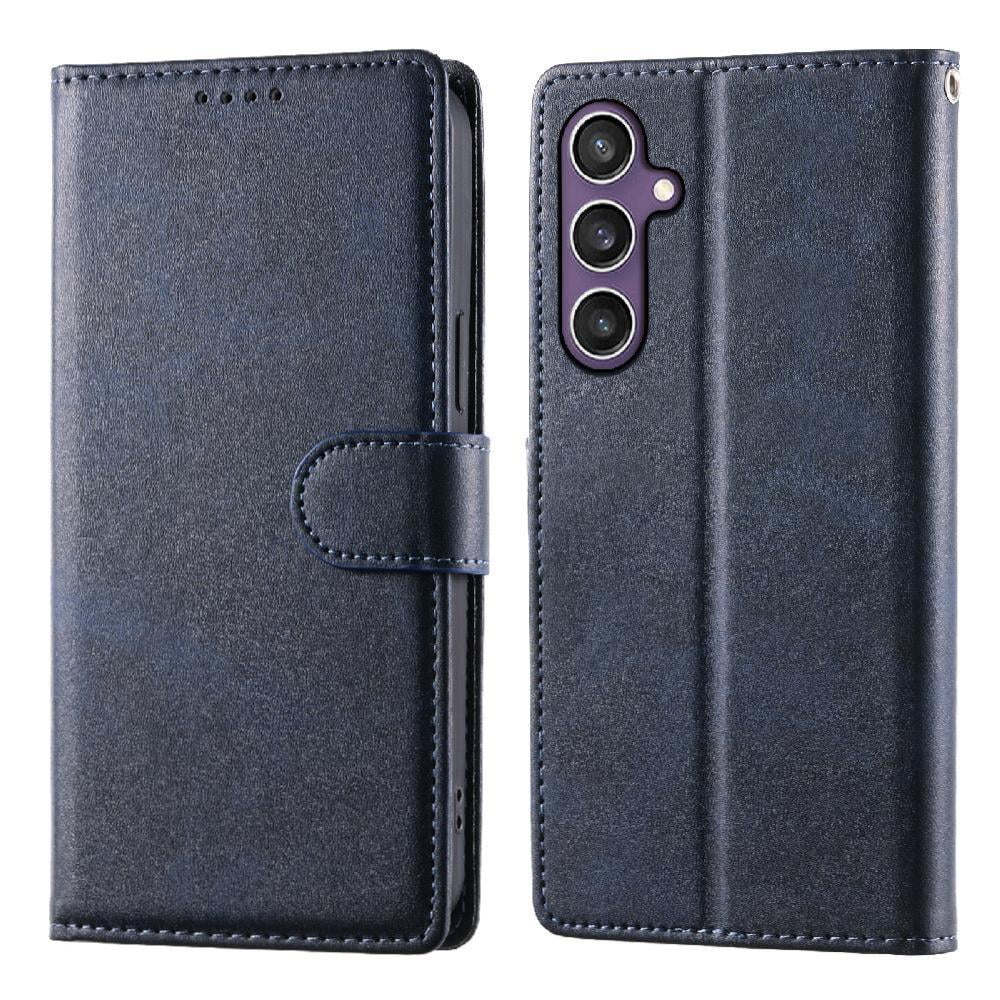 Foxdock - Funda Tipo Billetera Para Samsung Galaxy S24 Cover 2 En 1 Desmontable Con Ranuras Para Tarjetas Y Ventana De Foto, Soporte Y Correa De Muñeca Rosa
