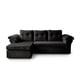 thumbnail image 2 of Sofa Modular Laos 3.1 Intercambiable Felpa Negro, 2 of 3