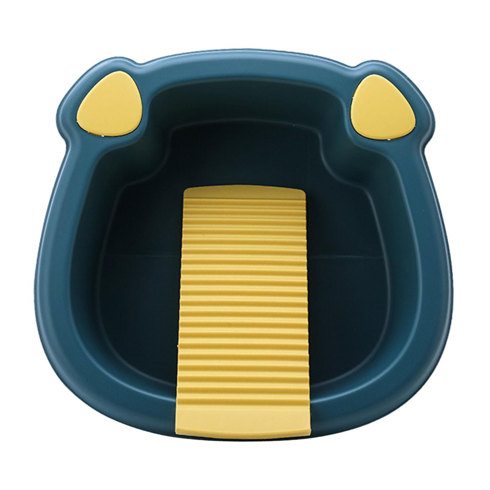 Bothyi - Lavabo De Tabla De Lavar Con Dibujos Animados, Antideslizante, Para Ropa Interior De Exterior Y Hogar, Color Azul