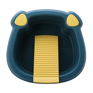 Bothyi - Lavabo De Tabla De Lavar Con Dibujos Animados, Antideslizante, Para Ropa Interior De Exterior Y Hogar, Color Azul