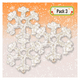 thumbnail image 1 of Pack 3 Colgante Copos de Nieve Adorno Para Puerta De Navidad 2025, 1 of 4