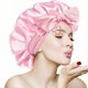thumbnail image 1 of Gorro VECIIR de seda rosa, grande, con cinta ajustable, 1 of 6