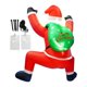 thumbnail image 1 of Inflable Navideño Colgante De Papá Noel De 6 Pies, Decoración Navideña, Accesorios Para Fotos Navideñas, Estilo A, 1 of 5