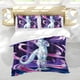 thumbnail image 5 of Freezer Conjunto de sábanas temático, trío de piezas, cómodo y amigable con la piel, diseño único, regalo de decoración para el hogar para familiares, amigos y fans, 90 cm * 190 cm, 5 of 6