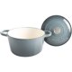thumbnail image 2 of Oven Dutch Oven Crock-Pot de hierro fundido esmaltado artesanal, 7 litros, gris pizarra, 2 of 7