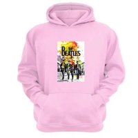 Genérico - Polerón Canguro The Beatles Rosa Talla M Unisex