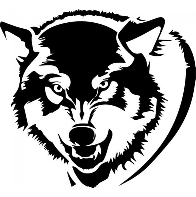 Rienda Libre Graphics - Decomural Growling Wolf Wild Animals Ws-32720