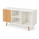 thumbnail image 5 of Rack TV Nórdico 90x30x50 cm 1 Puerta Repisas MDF 12 mm Blanco Madera Patas Altas, 5 of 6