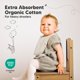 thumbnail image 5 of Baberos para bebé KeaBabies pack de 8 de algodón orgánico anti-babas, 5 of 9