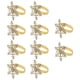 thumbnail image 5 of 10 Uds Anillos Para Servilletas Navidad Boda Catering Recepción Servilleta Soporte Con Hebilla Dorado, 5 of 5