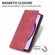 thumbnail image 5 of Funda tipo cartera con bloqueo RFID para Xiaomi Redmi 15 5G Con tapa abatible, portatarjetas, cierre magnético, TPU y soporte Rojo, 5 of 6