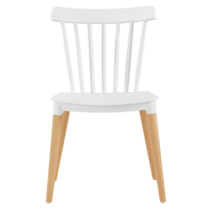 Moboi - Silla Windsor Para Comedor O Terraza Blanca