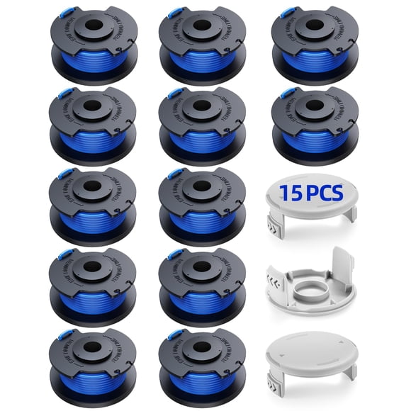 Hilo para desbrozadora YWTESCH de 1,65 mm, paquete de 15 para Ryobi 18V-40V