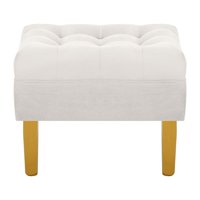 Bodevir - Pouf Wood 1C Felpa 01 Crudo