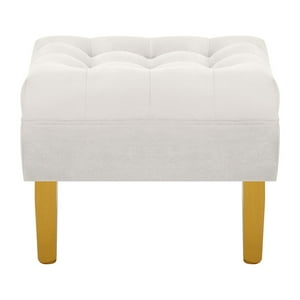 Bodevir - Pouf Wood 1C Felpa 01 Crudo