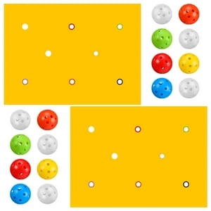 Tradder - Lona Team Building Game Trader De 2 Hoyos Con 16 Bolas (Amarilla)