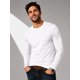 thumbnail image 1 of Polera Manga Larga De Hombre 250g/m Cuello Redondo Algodon Blanco L Lisa, 1 of 3