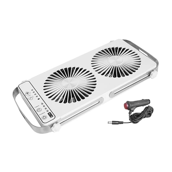 Ventilador De Ventana De Techo Para RV, Ventilador De Refrigeración, Cable CC De 3 Metros, Portátil, 12V CC, Blanco