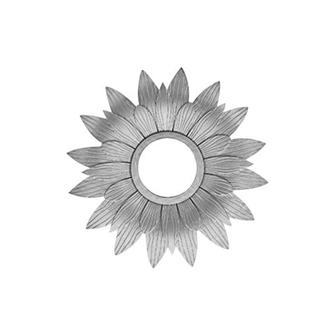 Bothyi - Espejo De Pared Redondo Espejos De Maquillaje Para Decoración Del Hogar Argent