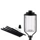 thumbnail image 2 of Linterna Fuel Lamp TIKI OUTDR de cristal, negra y transparente, 2 of 6