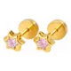 thumbnail image 4 of Aros Abridores Estrella 6 Puntas 5 Mm Oro 18k Circón Bebé, 4 of 7