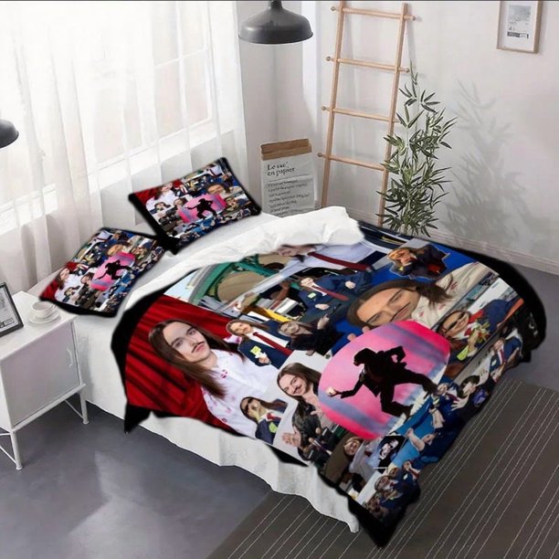 3pcs Duvet Cover Set by Tommy Cash - Includes a Duvet Cover And Pillowcases s And Bedding Great for Decoration