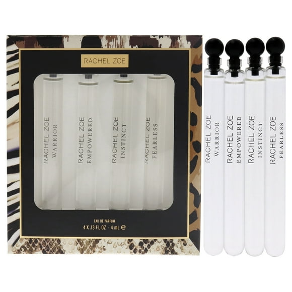 Set de Regalo Perfume Rachel Zoe Mini Spray Intrépido EDP, Guerrero EDP, Instintivo EDP, Empoderado EDP Mujer