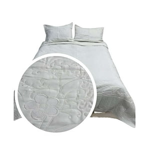 Fei Ya - Cubrecama Quilt De Verano 2 Plazas Bordado A3