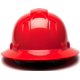 thumbnail image 4 of Gorro Pyramex Ridgeline con trinquete de 4 puntas, ala completa, rojo, 4 of 4