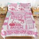 thumbnail image 2 of Hello Kitty and Friends - Kawaii Milk Comforter Twin SizeComforter Set for Kids Girls3Pcs Bedding Set Printed Comforter with 2 PillowcasesDown AlternativeSoft and Lightweight Bed Sheets, 2 of 5