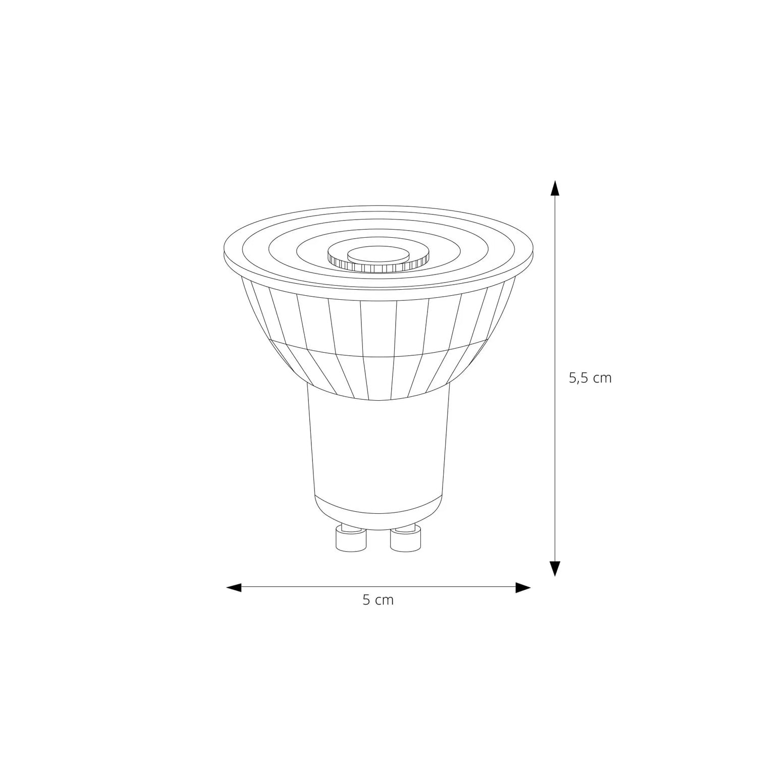 Philips - Ampolleta Dimeable Mas Led Spot Vle 5w Gu10 Luz Neutra