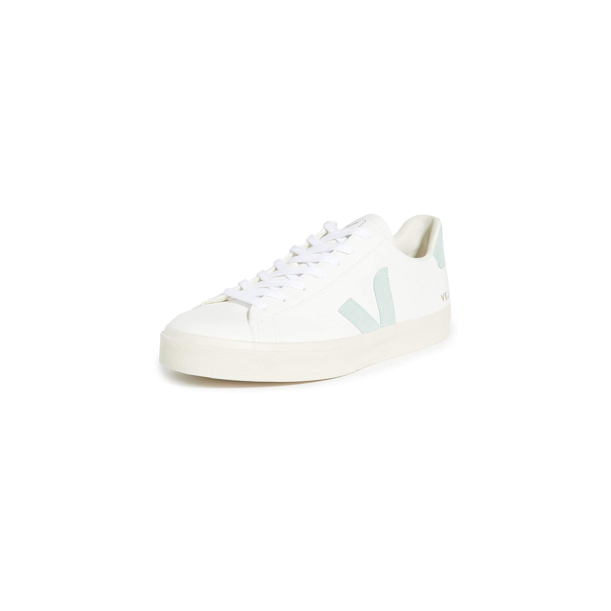 Veja - Tenis Campo De Cuero Extra Blanco/matcha Para Hombre
