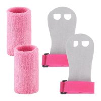 Magideal - Puques De Gimnasia Para Niños Juegos De Pulsera De Gimnasia Suministros De Protección De Palma De Protección Transpirable Para Niños Niñas Para Niños Rosa