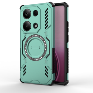 Funda Foxdock Para Xiaomi Poco M6 Pro 4G , Magnética, Resistente A Golpes, Con Soporte, Unisex, Carga Inalámbrica