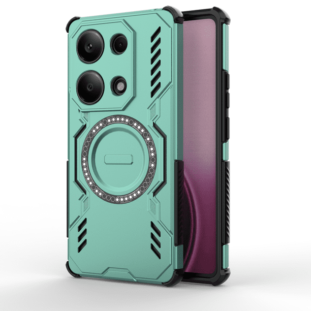 Funda FOXDOCK para Xiaomi Poco M6 Pro 4G , magnética, resistente a golpes, con soporte, unisex, carga inalámbrica