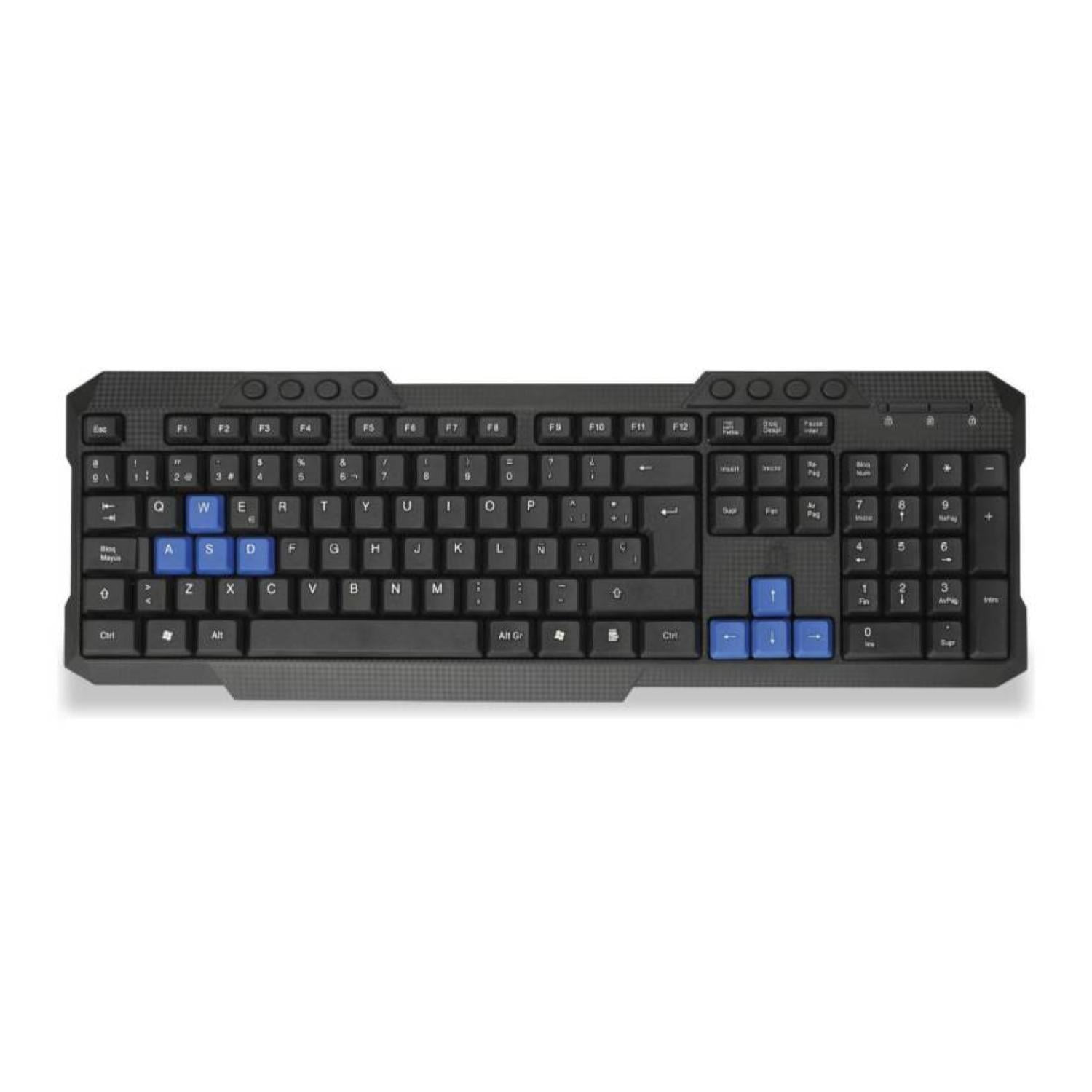 Dblue - Teclado Alambrico Usb Teclas Multimedia Negro