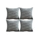 thumbnail image 1 of Pack De 4 Fundas De Cojin Chenille Con Flecos Gris Oscuro, 1 of 3