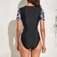 thumbnail image 5 of Traje de baño de una pieza con cremallera y protección UV para mujer, 5 of 5