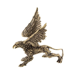 Bothyi - Figura De Grifo De Latón, Estatua De Animal Vintage, Decoración De Animales, Regalo, Decoración De Escritorio