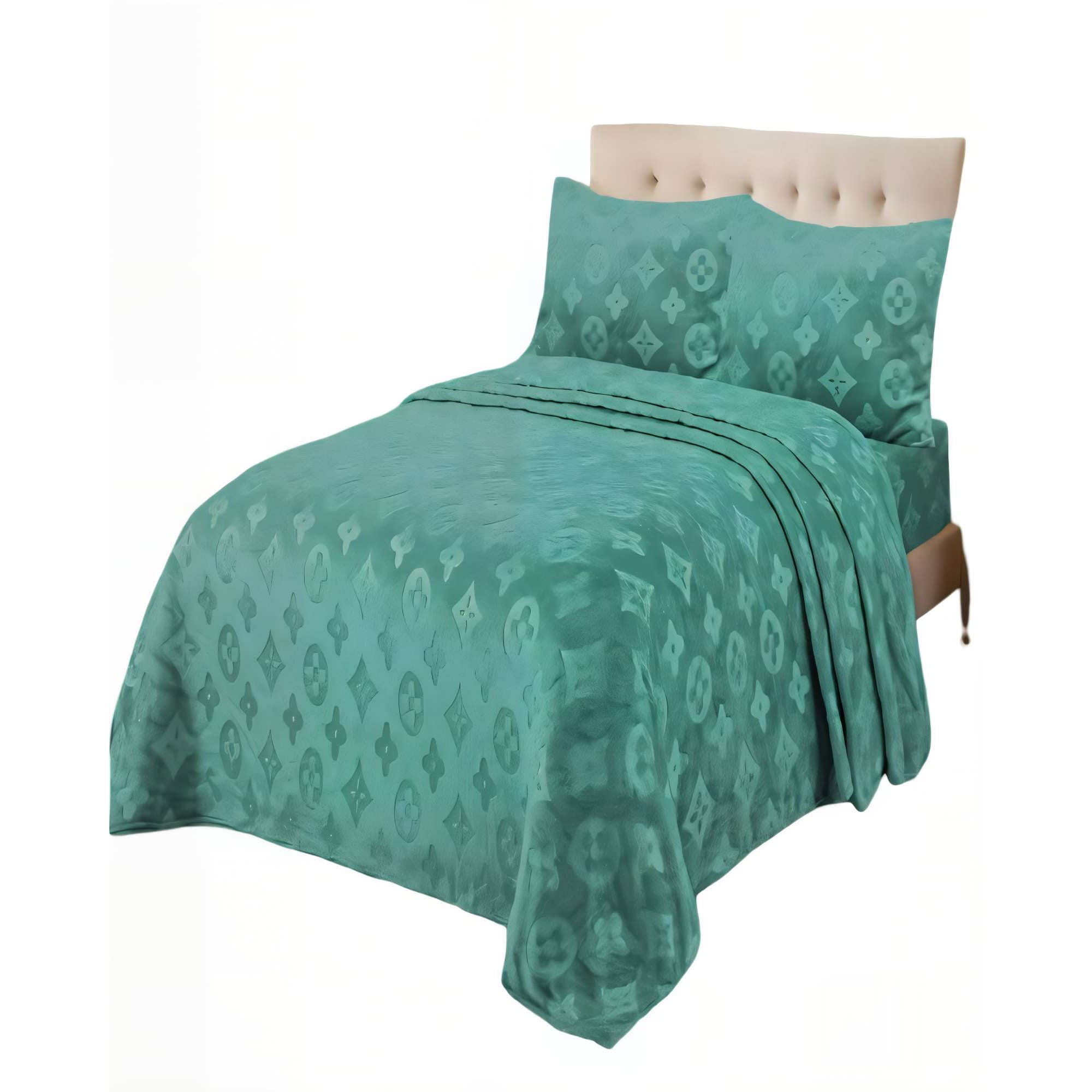 Genérico - Set De Sabana Polar Plush King Color Verde