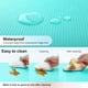thumbnail image 4 of Paquete de 8 revestimientos para refrigerador, 17,7 x 12 pulgadas, lavables, recortables para estantes de vidrio, cajones de gabinetes de cocina, manteles individuales de plástico impermeables con 4 c, 4 of 6