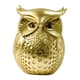 thumbnail image 1 of Estatua De Búho Para Decoración Del Hogar, Escultura De Animales De Resina Para Sala De Estar, Entrada, Oficina, Oro, 1 of 5