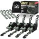 thumbnail image 1 of Correas de trinquete JACO 4,57 m (15 pies) Pack de 4 gris, 1 of 7
