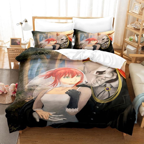 Anime The Ancient Magus' Bride Bedding Set Single Twin Full Size Bed Set Adult Kid Bedroom Duvet cover Sets Bed Sheets